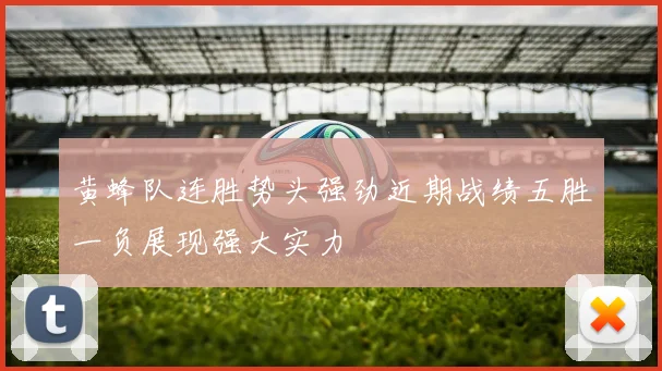 黄蜂队连胜势头强劲近期战绩五胜一负展现强大实力